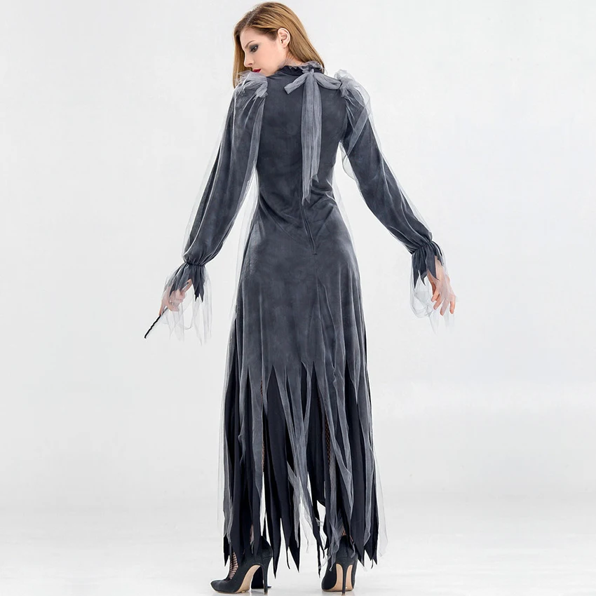 Adult Zombie Bride Dress Horror Ghost Bride Dress Halloween Costumes for Women Fancy Party Dresses Headdress Full Set
Adult Zombie Bride Dress Horror Ghost Bride Dress Halloween Costumes for Women Fancy Party Dresses Headdress Full Set