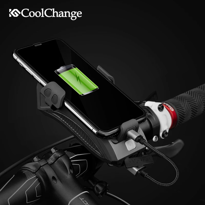 CoolChange велосипедный колокольчик с зарядкой через USB ультра яркий роговой