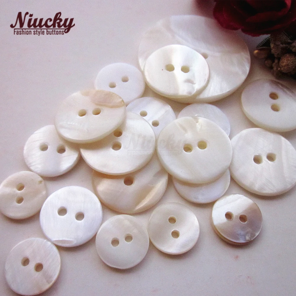 Niucky 9mm - 13mm 2 Holes White Fresh water Shell buttons for shirt Basic natural shell buttons for sewing supplies S0101-050
Niucky 9mm - 13mm 2 Holes White Fresh water Shell buttons for shirt Basic natural shell buttons for sewing supplies S0101-050