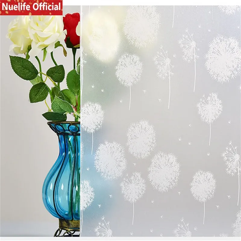 60x500cm White dandelion flower pattern self-adhesive glass film bathroom office kitchen living room bedroom opaque window film
60x500cm White dandelion flower pattern self-adhesive glass film bathroom office kitchen living room bedroom opaque window film