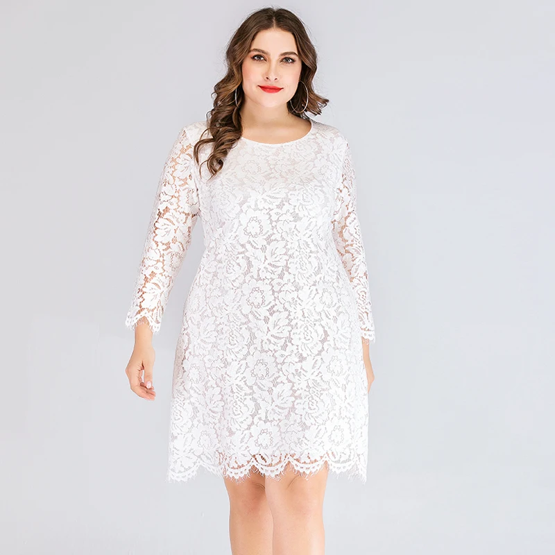 Elegant Women's Clothes 2019 Spring Fall Mini Lace Dress Woman Loose Plus Size Dress Red White Casual Vestidos TA1905
Elegant Women's Clothes 2019 Spring Fall Mini Lace Dress Woman Loose Plus Size Dress Red White Casual Vestidos TA1905