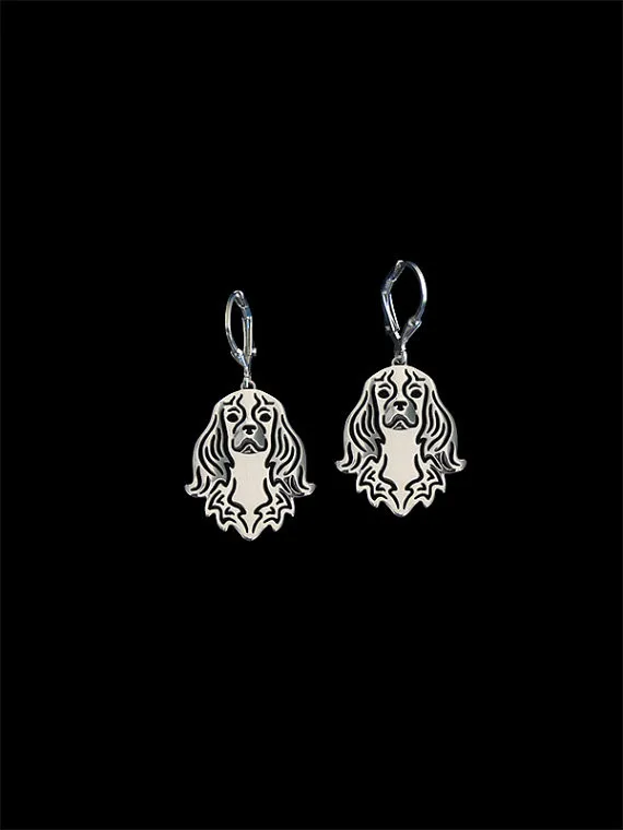 Trendy Cavalier King Charles dog drop earrings gold silver earrings women fashion jewelry
Trendy Cavalier King Charles dog drop earrings gold silver earrings women fashion jewelry