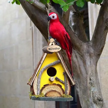 Outdoor Courtyard Villa Garden Solid Wood Simulation Bird Nest House Farmhouse Kindergarten Ring Create Decorative Wall hangings
Outdoor Courtyard Villa Garden Solid Wood Simulation Bird Nest House Farmhouse Kindergarten Ring Create Decorative Wall hangings