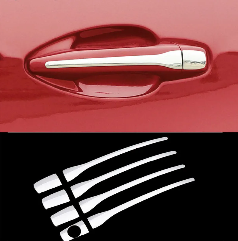 Подходит для PEUGEOT 2008 3008 207 308 CITROEN C4 C6 хромированная крышка дверной ручки молдинг 407
