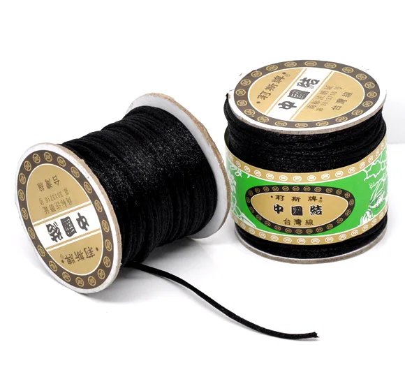 8SEASONS Black Jewelry Beading Nylon Cord 2mm, Sold Per Lot Of 1 Roll (About 45M) (B10434)
8SEASONS Black Jewelry Beading Nylon Cord 2mm, Sold Per Lot Of 1 Roll (About 45M) (B10434)