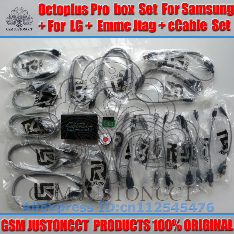 gsmjustoncct Octoplus pro Box for Samsung for LG + JTAG Activated with 19cables
gsmjustoncct Octoplus pro Box for Samsung for LG + JTAG Activated with 19cables