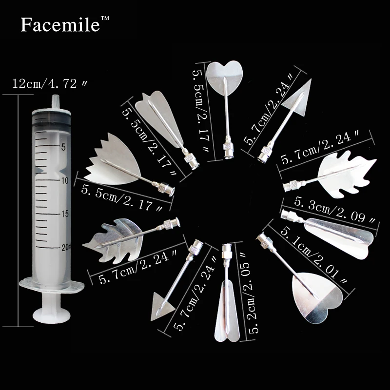 Facemile 10 шт. 3D желейные художественные инструменты Gurbias торт Jello желатиновые