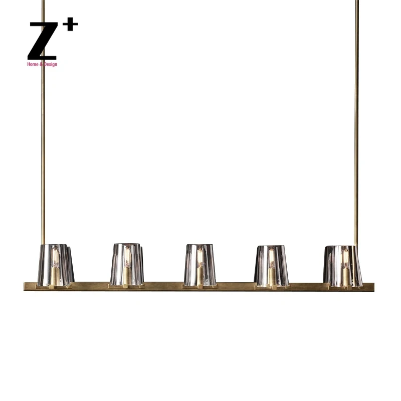 America Style Vintage Pauillac Linear Chandelier 49" Classical Brass Color Modern 1940s French Style Tapered Shape Lampshade
America Style Vintage Pauillac Linear Chandelier 49" Classical Brass Color Modern 1940s French Style Tapered Shape Lampshade