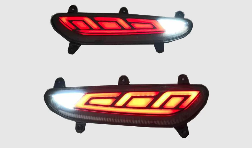 Qirun led rear bumper light turn signal fog lamp brake driving light reverse for Hyundai i20 2016-2017
Qirun led rear bumper light turn signal fog lamp brake driving light reverse for Hyundai i20 2016-2017