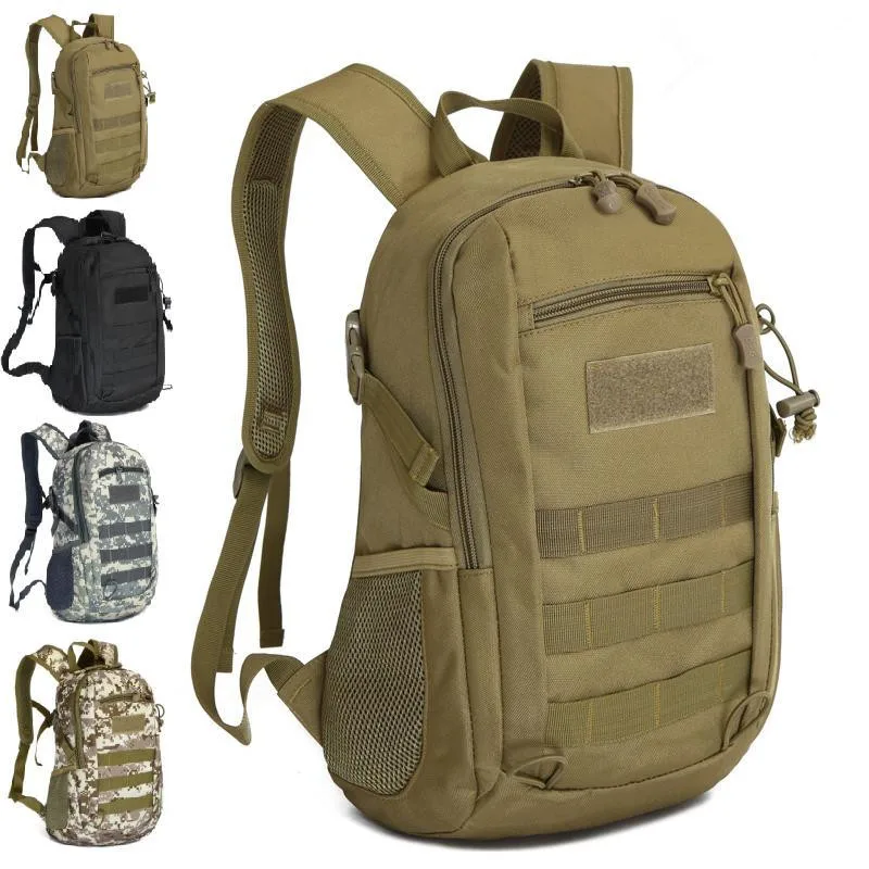 15L Outdoor Sports Nylon Canvas Waterproof Molle Bag Rucksack Men Camping Travel Student School Tactical Backpack Shoulder Bags
15L Outdoor Sports Nylon Canvas Waterproof Molle Bag Rucksack Men Camping Travel Student School Tactical Backpack Shoulder Bags