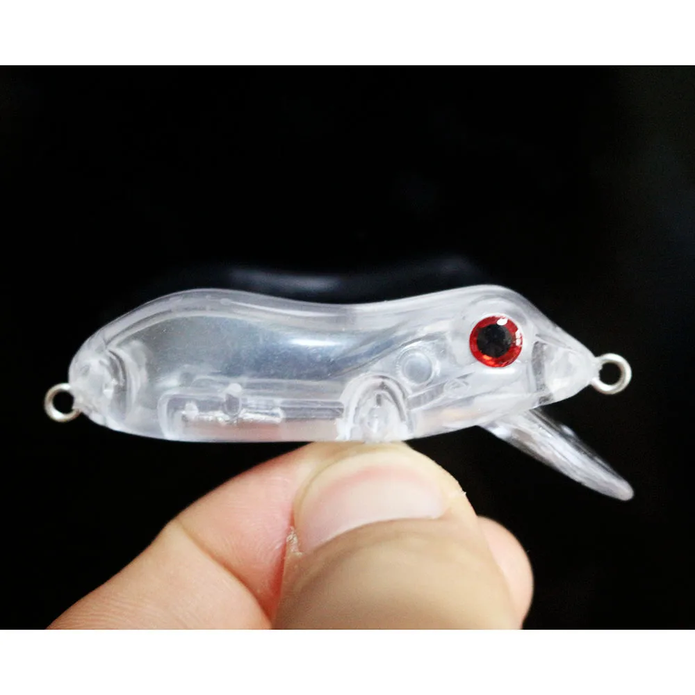 GYFISHING 20 шт. неокрашенные рыболовные мелководные блесны наживки с крючком жесткие