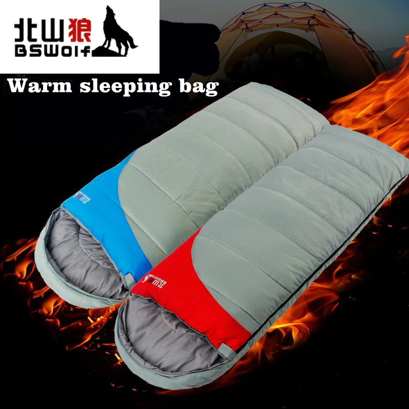BSwolf 3season outdoor adult camping envelope sleeping bag thickening envelope type cold keeping warm lunch sleeping bag
BSwolf 3season outdoor adult camping envelope sleeping bag thickening envelope type cold keeping warm lunch sleeping bag