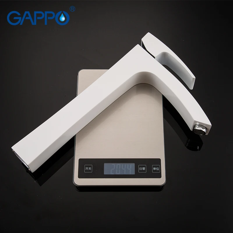 

GAPPO tall basin faucets white Bathroom sink faucet water mixer Deck Mounted Bath tap Waterfall Faucet taps torneira do anheiro