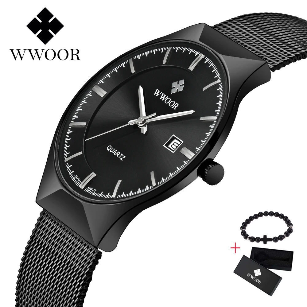 2019 New Free gift WWOOR Fashion Watch Men Waterproof Slim Mesh Strap Minimalist Wrist Watches Men Quartz Sports Watch Clock
2019 New Free gift WWOOR Fashion Watch Men Waterproof Slim Mesh Strap Minimalist Wrist Watches Men Quartz Sports Watch Clock