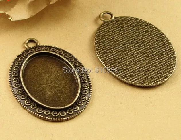 30pcs/lot) 28x38MM inner:18*25mm Alloy/Metal Antique Bronze Blank Charms Pendant Cameo Cabochon base settings Findings
30pcs/lot) 28x38MM inner:18*25mm Alloy/Metal Antique Bronze Blank Charms Pendant Cameo Cabochon base settings Findings