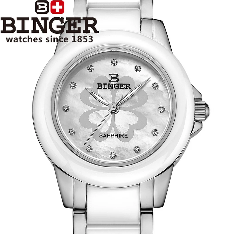 Switzerland Binger ceramic Women's watches fashion luxury watch quartz watch Round rhinestone Wristwatches B-1120L-3
Switzerland Binger ceramic Women's watches fashion luxury watch quartz watch Round rhinestone Wristwatches B-1120L-3