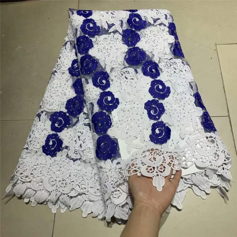 Hot Selling High Quality 5 Yards African Guipure Lace Embroidery Nigerian Tulle Lace Fabric For Wedding Dress! ZQF785
Hot Selling High Quality 5 Yards African Guipure Lace Embroidery Nigerian Tulle Lace Fabric For Wedding Dress! ZQF785