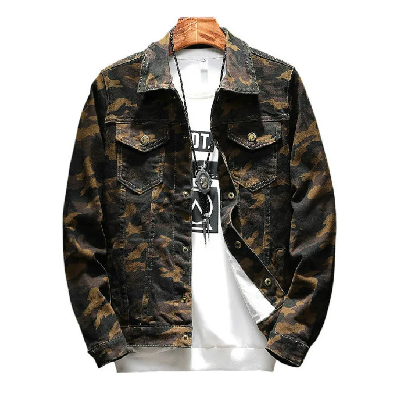 Male Outwear Jaqueta Masculino Jeans Jacket and Coats Fashion Design Autumn Brand Clothing Mens Camouflage Denim Jacket Coat
Male Outwear Jaqueta Masculino Jeans Jacket and Coats Fashion Design Autumn Brand Clothing Mens Camouflage Denim Jacket Coat