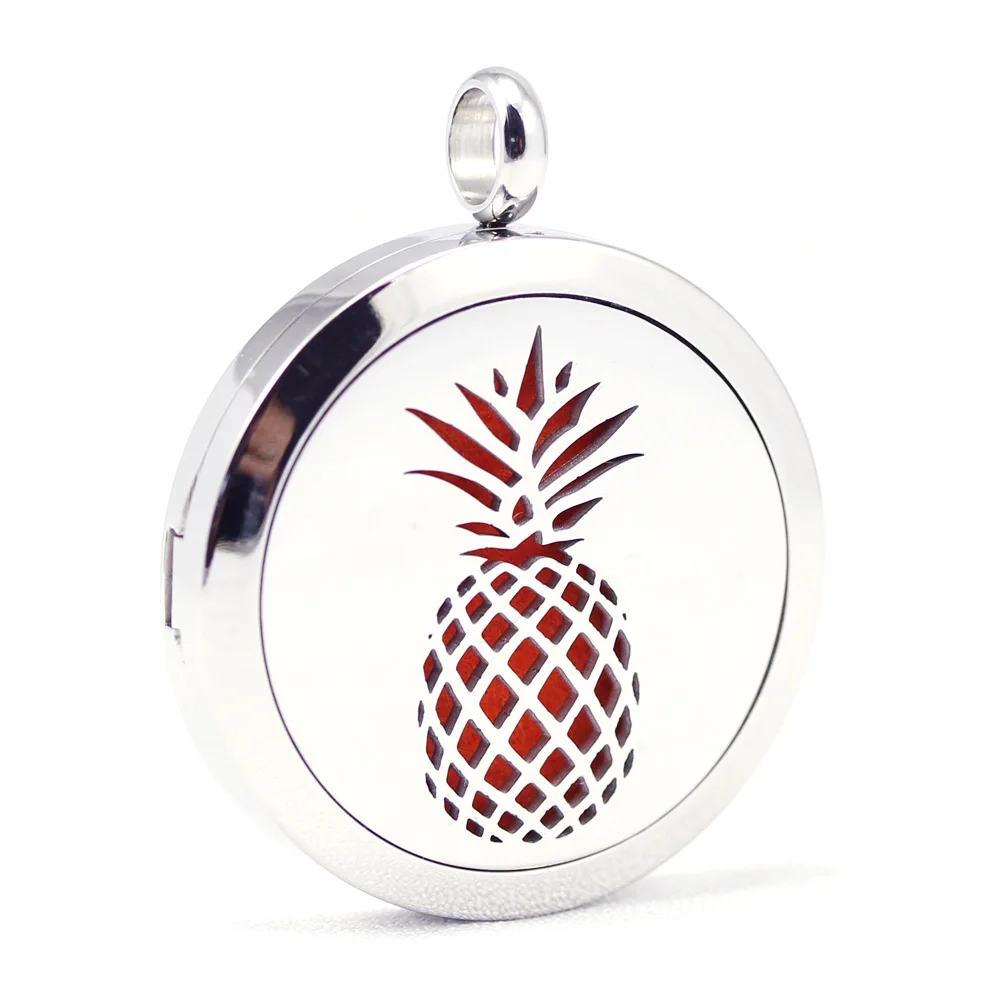 30mm 316L stainless steel pineapple aroma aromatherapy essential oil diffuser necklace
30mm 316L stainless steel pineapple aroma aromatherapy essential oil diffuser necklace