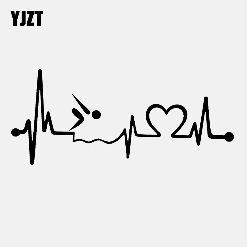 YJZT 16 7 см * 1 милые виниловые мотоциклетные наклейки для дайвинга плавания