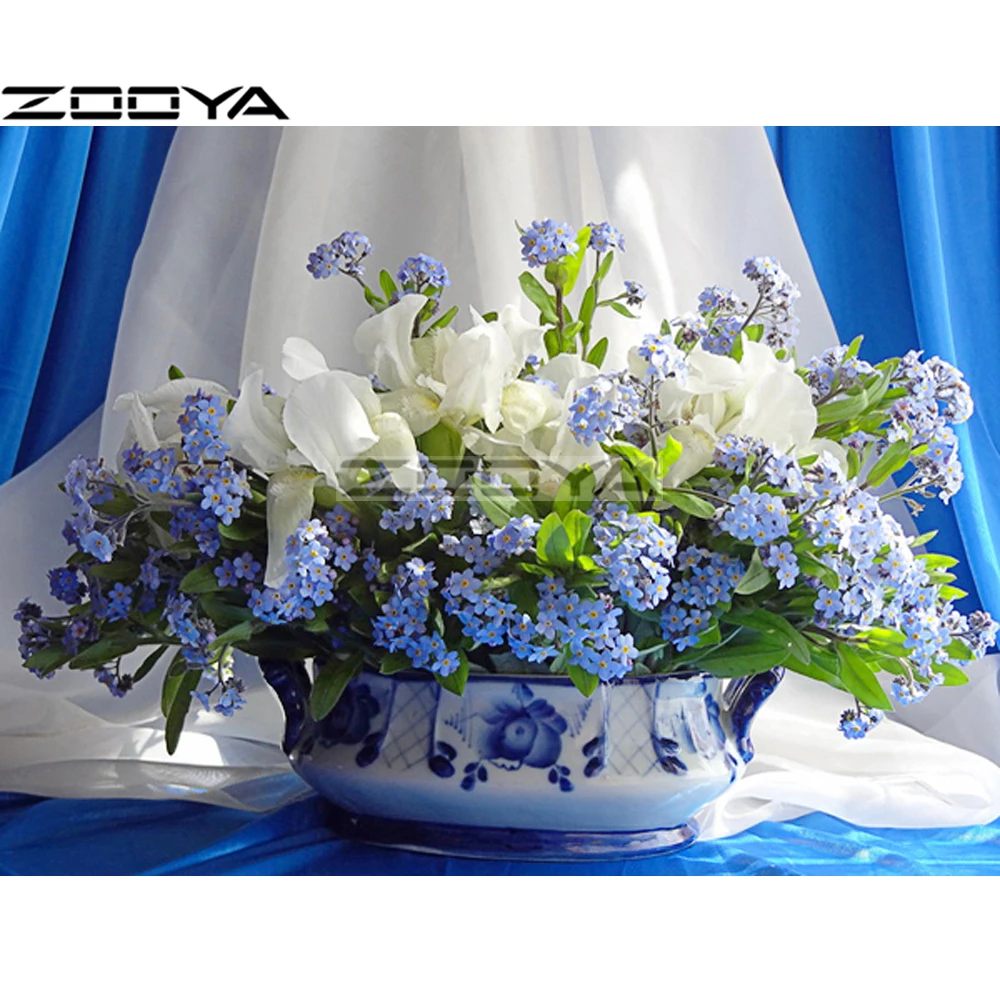 ZOOYA Diamond Embroidery 5D DIY Diamond Painting Cross-Stitch Kits White Flower Pot Rhinestone Painting Mosaic Picture R1269
ZOOYA Diamond Embroidery 5D DIY Diamond Painting Cross-Stitch Kits White Flower Pot Rhinestone Painting Mosaic Picture R1269