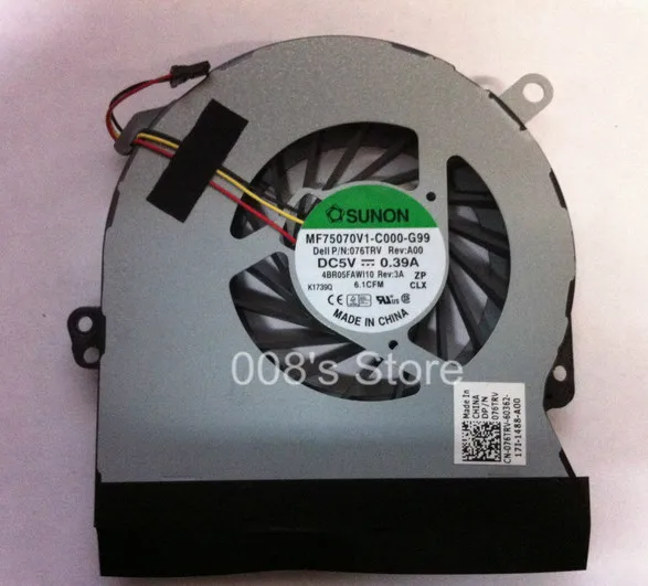 New Notebook CPU Cooling Cooler Fan For Dell Inspiron 14z N411z SUNON MF75070V1-C000-G99 DP/N 076TRV By DELTA KSB0705HA -BC36
New Notebook CPU Cooling Cooler Fan For Dell Inspiron 14z N411z SUNON MF75070V1-C000-G99 DP/N 076TRV By DELTA KSB0705HA -BC36