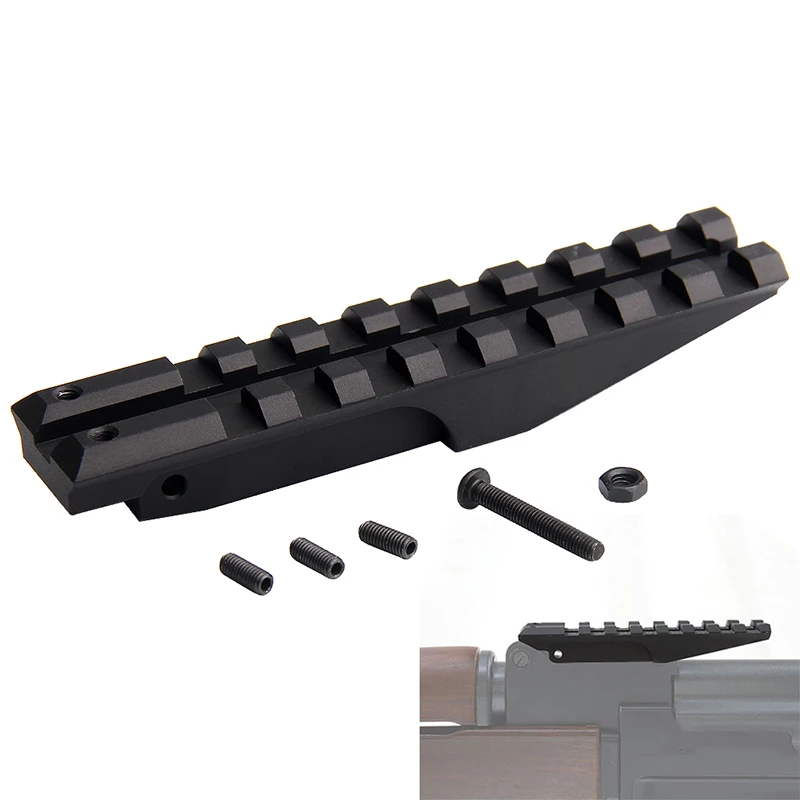 

Tactical AK 47 Rail Weaver 20mm Airsoft AEG Rifle Rear Sight Rail Low Profile Picatinny Scope Mount Rail RL1-0004