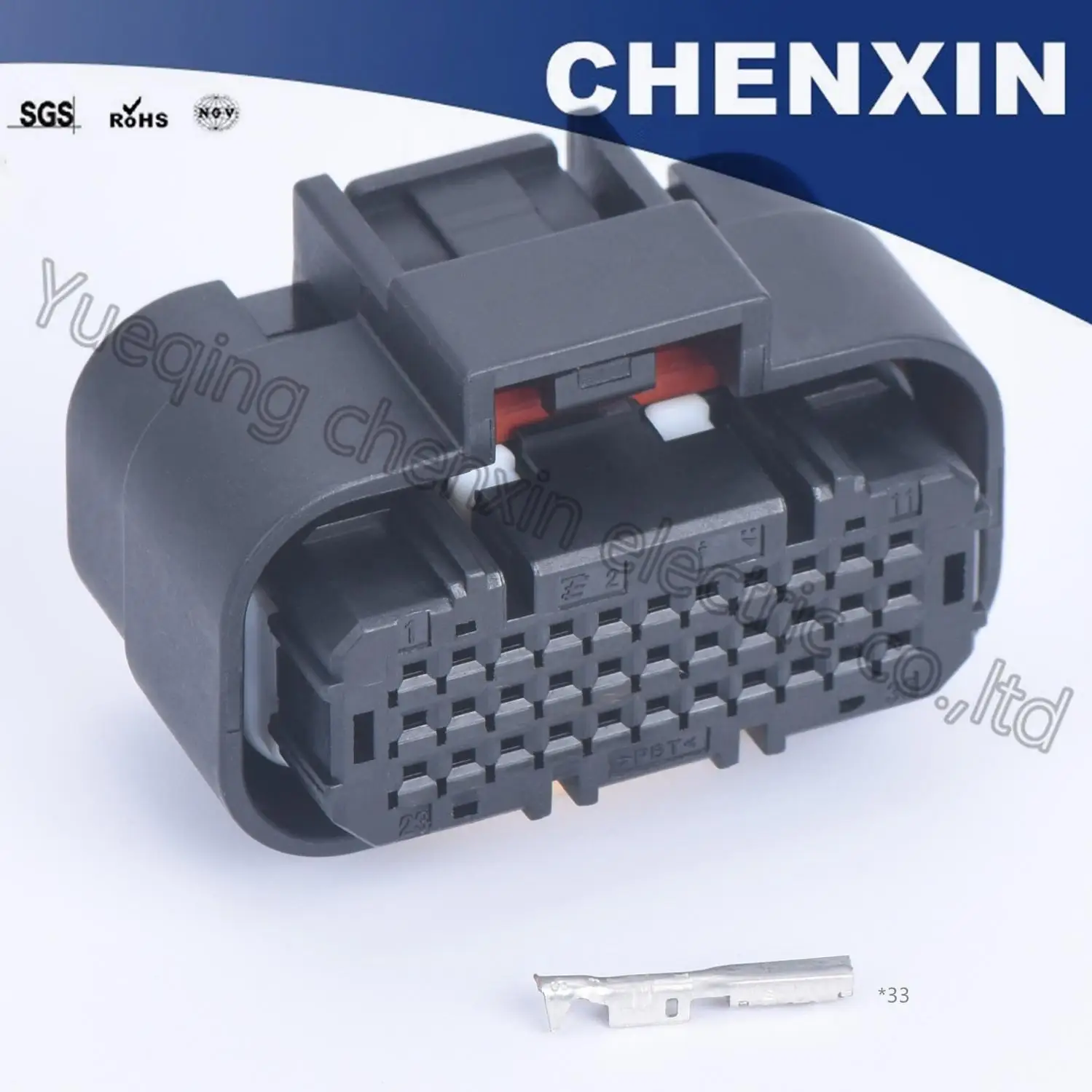 Black ECU 33 pin car waterproof female ECU electronic connector PCB control system 33p ecu connector 1554461-2
Black ECU 33 pin car waterproof female ECU electronic connector PCB control system 33p ecu connector 1554461-2