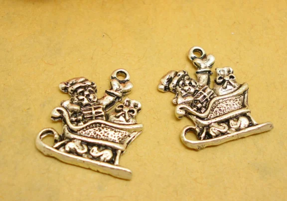 20pcs Sledding of Santa Claus fine fashion pendants charms antique silver handmade Jewelry earring bracelet necklace keychain
20pcs Sledding of Santa Claus fine fashion pendants charms antique silver handmade Jewelry earring bracelet necklace keychain