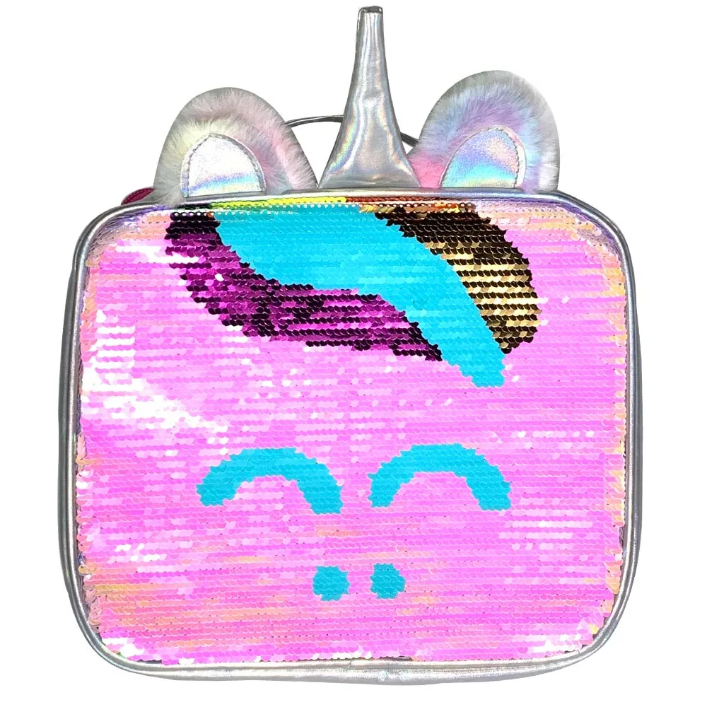 Magic Unicorn Sequin Lunch Box Pink Mermaid Colorful Rainbow Casual Fashion School Tote For Girls Kids
Magic Unicorn Sequin Lunch Box Pink Mermaid Colorful Rainbow Casual Fashion School Tote For Girls Kids