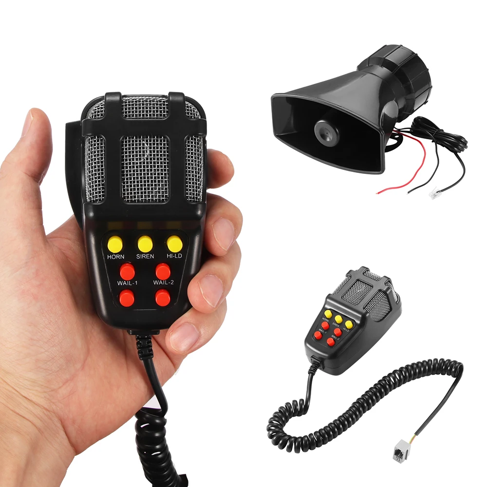 12V 100W 7 Tone Car SUV Emergency Siren Car Siren Horn Mic PA Speaker System Emergency Amplifier Hooter
12V 100W 7 Tone Car SUV Emergency Siren Car Siren Horn Mic PA Speaker System Emergency Amplifier Hooter