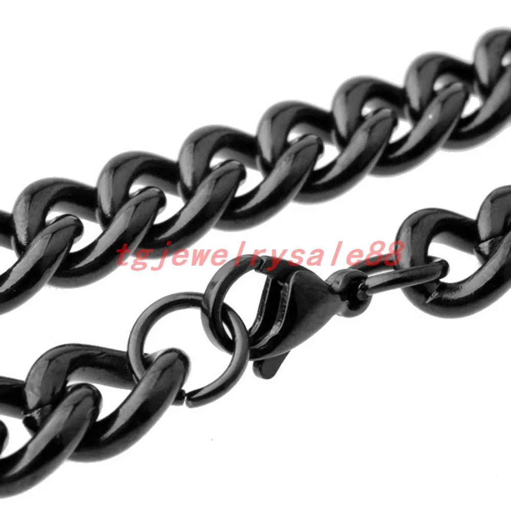 9mm Vintage Black Color 16-38inches Custom Size Stainless Steel Cuban Curb Link Chain Necklace Choker Men's Biker Jewelry
9mm Vintage Black Color 16-38inches Custom Size Stainless Steel Cuban Curb Link Chain Necklace Choker Men's Biker Jewelry