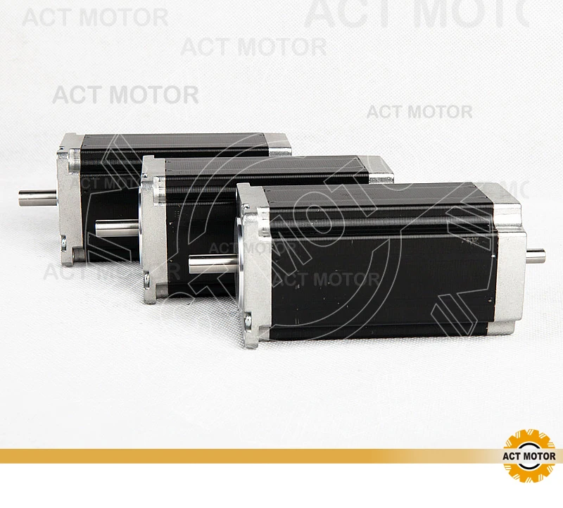 ACT Motor 3PCS Nema23 Stepper Motor 23HS2442B Dual Shaft 4-Lead 425oz-in 112mm 4.2A Bipolar CE ISO ROHS Engraving Machine
ACT Motor 3PCS Nema23 Stepper Motor 23HS2442B Dual Shaft 4-Lead 425oz-in 112mm 4.2A Bipolar CE ISO ROHS Engraving Machine