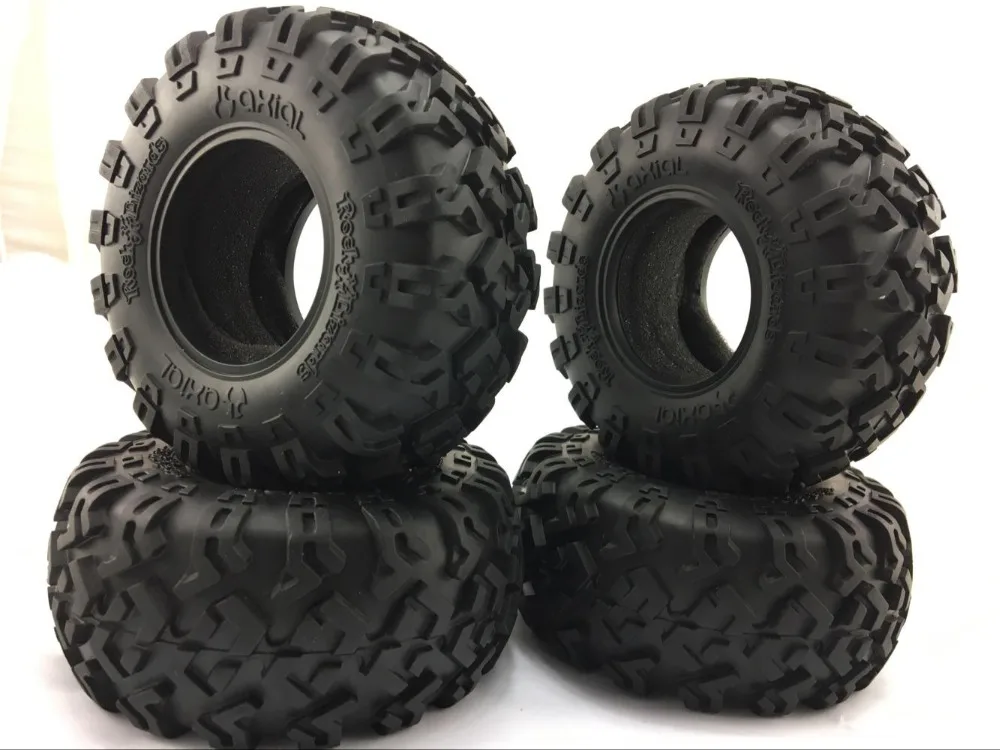 RC 4wd гонки по оси 2 дюймов каменная гусеничная оправа шт. 1/10 гусеничные шины 130 мм