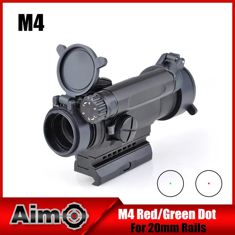 Оптический прицел Aim O с красной точкой тактический M4 для охотничьей съемки AO3032|riflescopes for hunting|sight opticred dot sight