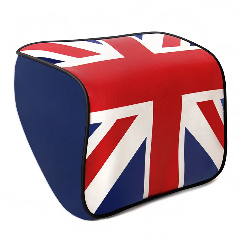 UK Flag Printed Car Seat Headrest Leather Auto Neck Pillows Cushion Safety Rest Supports For Interior Accessories | Автомобили и