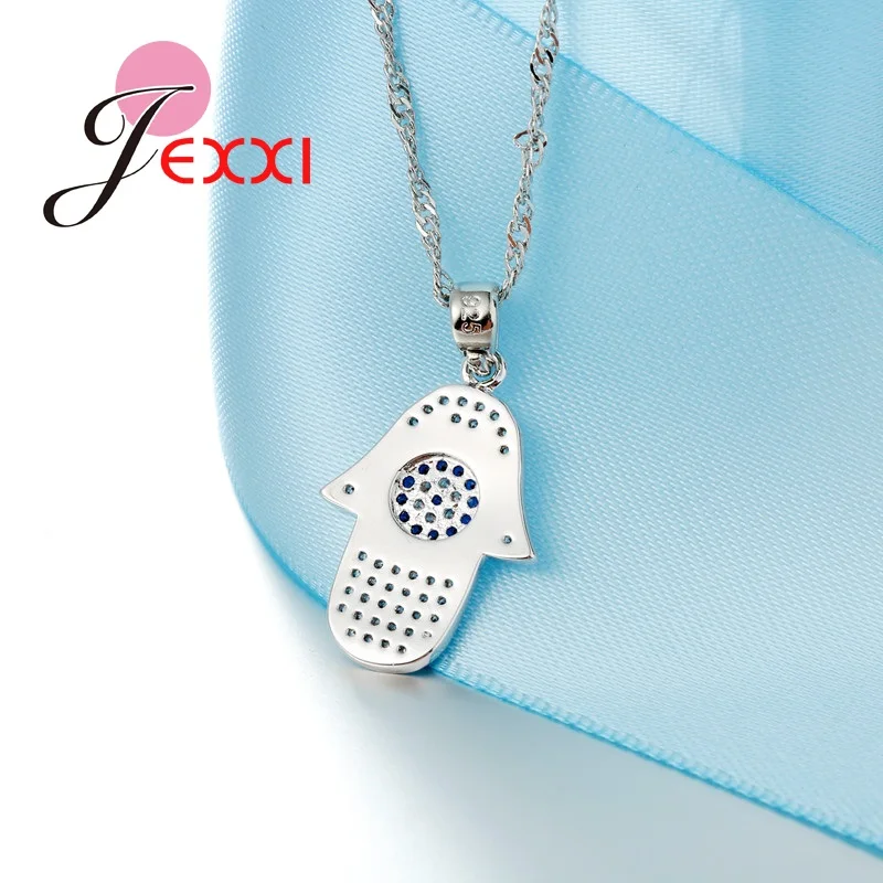 Fashion 925 Sterling Sivler Jewelry Sets Palm Pendant Necklace Cubic Zirconia Piercing Drop Earrings Women Bridal
Fashion 925 Sterling Sivler Jewelry Sets Palm Pendant Necklace Cubic Zirconia Piercing Drop Earrings Women Bridal