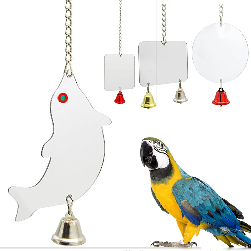 DIY 2018 Newest Funny Bird Mirror With Bell Cage Toys For Cockatiel Budgie Canary Parrot
DIY 2018 Newest Funny Bird Mirror With Bell Cage Toys For Cockatiel Budgie Canary Parrot