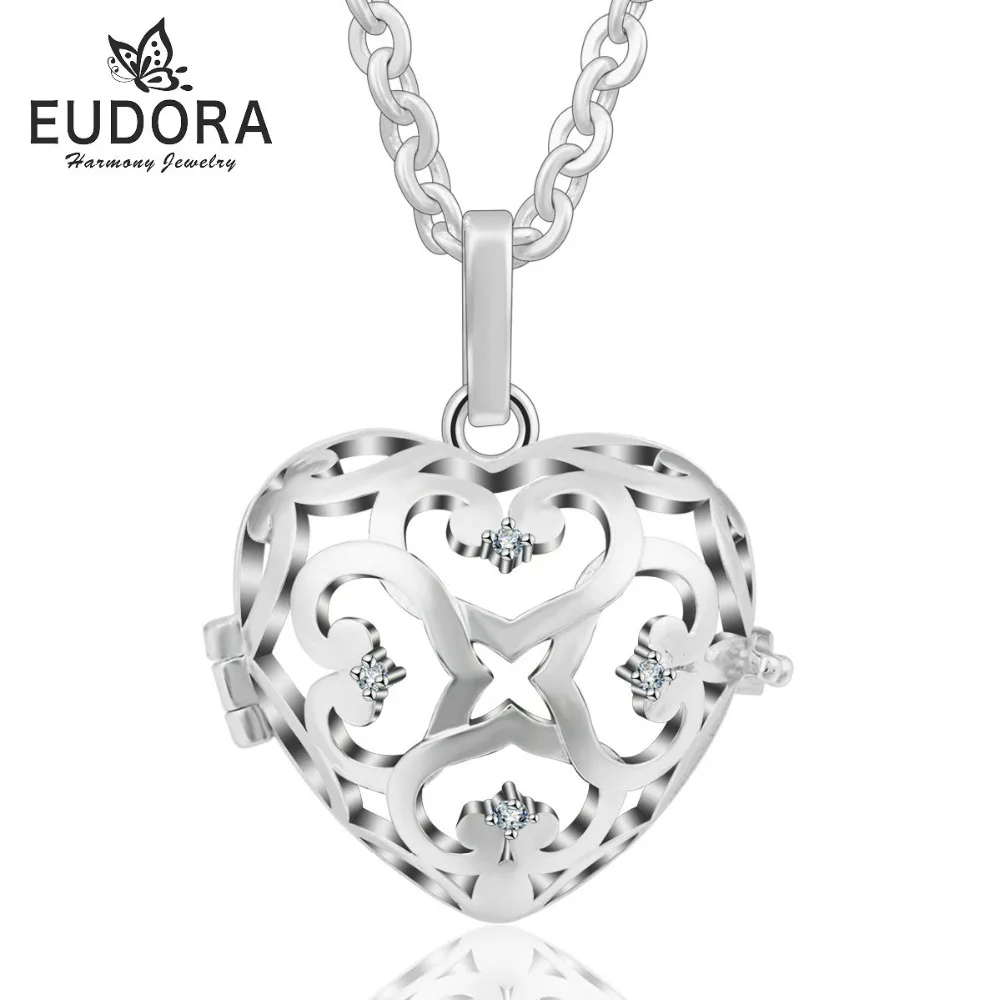 5PC Eudora Harmony Ball Necklace Heart Of Flowers Locket Pendant Cage fit for 18mm Inner Mexcian Ball Necklace Jewelry
5PC Eudora Harmony Ball Necklace Heart Of Flowers Locket Pendant Cage fit for 18mm Inner Mexcian Ball Necklace Jewelry