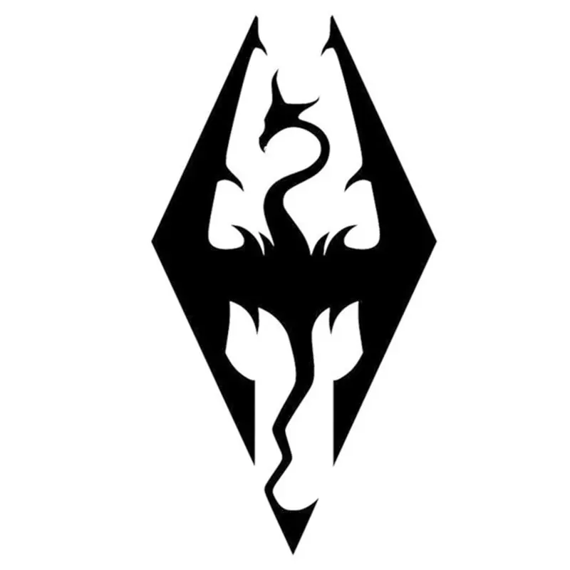 Художественный Дракон Skyrim стикер для автомобиля модный Декор мотоцикла