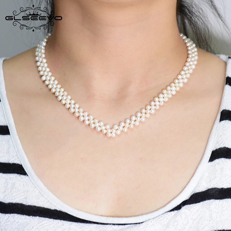 GLSEEVO Natural Fresh Water Pearl Choker Necklace For Women Wedding Engagement Party Handmade Chain Luxury Jewelry GN0101
GLSEEVO Natural Fresh Water Pearl Choker Necklace For Women Wedding Engagement Party Handmade Chain Luxury Jewelry GN0101