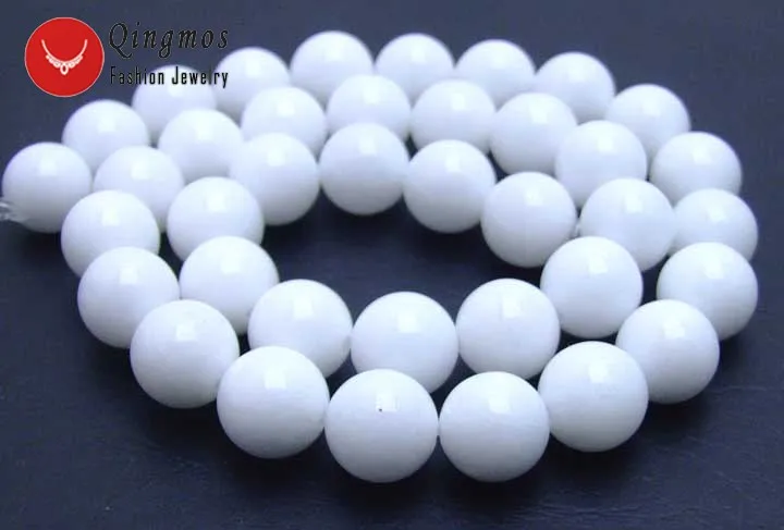 Qingmos 10mm Round White Natural Jades Loose Beads for Jewelry Making Bracelet Necklace DIY 15" los512 Free Shipping
Qingmos 10mm Round White Natural Jades Loose Beads for Jewelry Making Bracelet Necklace DIY 15" los512 Free Shipping