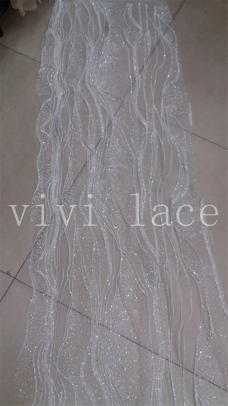 Фото Прозрачная сетчатая ткань yan006 5 ярдов блестящая ручная печать - купить