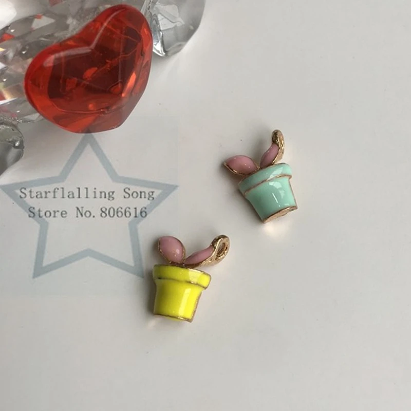 13*10MM 70Pcs/Pack Flowerpot Shape KC Color Glazing Alloy Jewellery Pendants Jewelry Charms
13*10MM 70Pcs/Pack Flowerpot Shape KC Color Glazing Alloy Jewellery Pendants Jewelry Charms