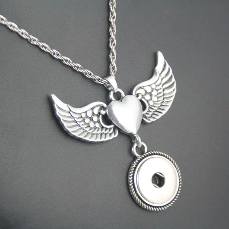 2016 Newest Wing snap button jewelry necklace NE204 (fit 18mm 20mm snaps) free shipping
2016 Newest Wing snap button jewelry necklace NE204 (fit 18mm 20mm snaps) free shipping