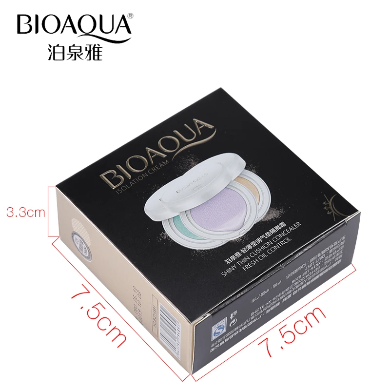 BIOAQUA Brand Air Cushion Liquid Foundation Face Base Makeup Primer Concealer Brighten Whitening Skin Use Before BB Cream
BIOAQUA Brand Air Cushion Liquid Foundation Face Base Makeup Primer Concealer Brighten Whitening Skin Use Before BB Cream