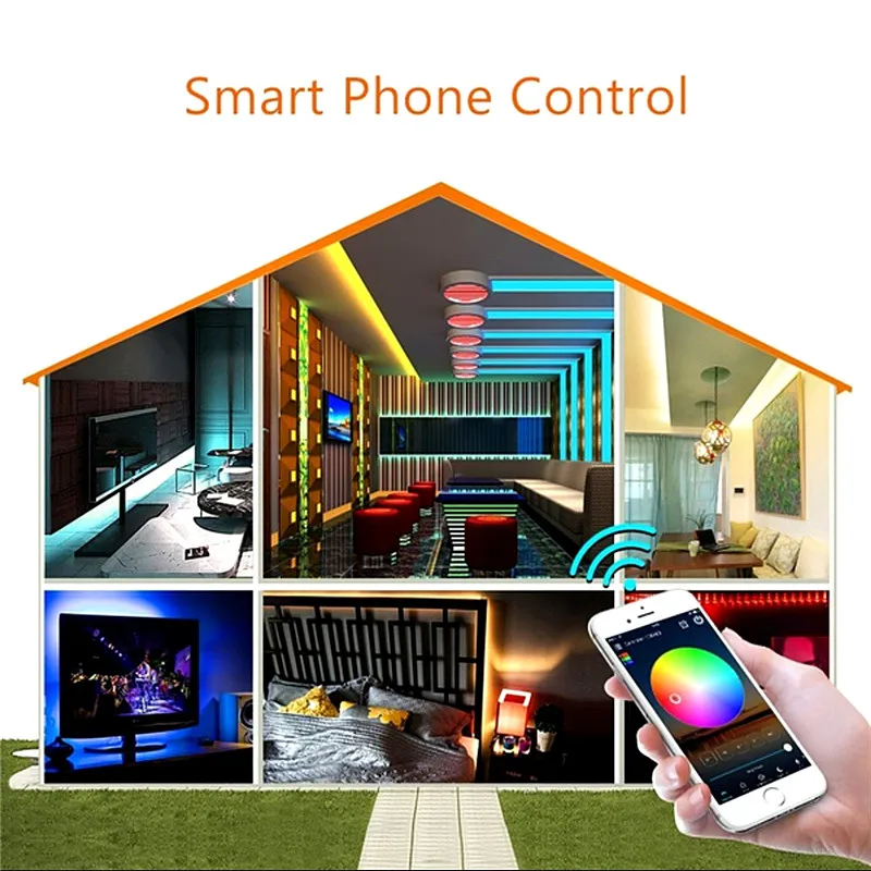 DC5/12/24V Magic Home Mini Bluetooth/WiFi LED Controller IOS/Android Phone APP Control For Single Color/RGB/RGBW/Pixel LED Strip
DC5/12/24V Magic Home Mini Bluetooth/WiFi LED Controller IOS/Android Phone APP Control For Single Color/RGB/RGBW/Pixel LED Strip