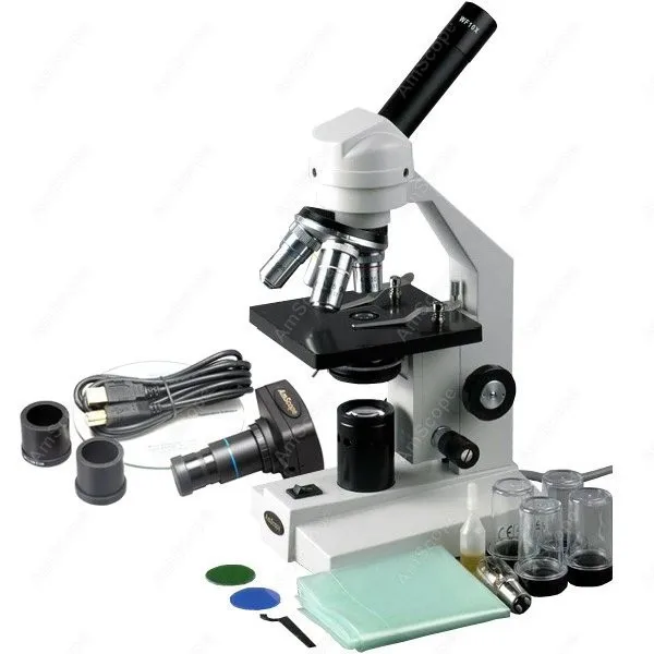Student Compound Microscope--AmScope Supplies 40X-2000X Student Compound Microscope + 1.3MP USB Digital Camera
Student Compound Microscope--AmScope Supplies 40X-2000X Student Compound Microscope + 1.3MP USB Digital Camera