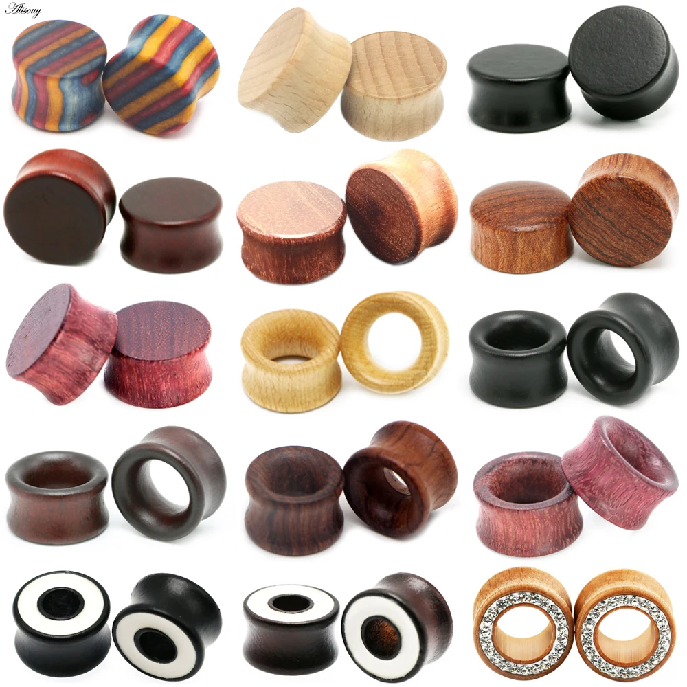 1PC Fashion Ear Plugs Wood Flesh Tunnels Saddle Ear Gauges 6mm-20mm Solid Hollow Body Piercing Jewelry For Men Women Expanders
1PC Fashion Ear Plugs Wood Flesh Tunnels Saddle Ear Gauges 6mm-20mm Solid Hollow Body Piercing Jewelry For Men Women Expanders