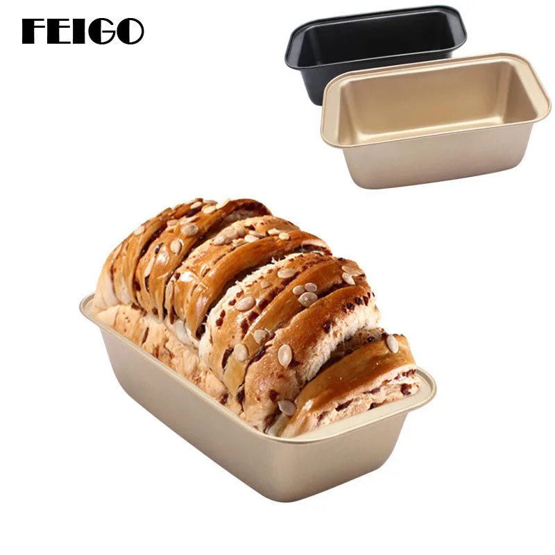FEIGO Black/Gold Square Non Stick Cake Bread Mold Bakeware French Bread Pan-soap Loaf Pan Mold-Baking Carbon Steel Cake Pan F117
FEIGO Black/Gold Square Non Stick Cake Bread Mold Bakeware French Bread Pan-soap Loaf Pan Mold-Baking Carbon Steel Cake Pan F117